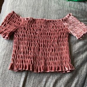 Off-the-shoulder Crop Top